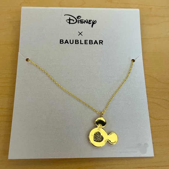 BaubleBar Jewelry - x Disney Mickey Mouse Pavé Pendant Necklace
BaubleBar nwt